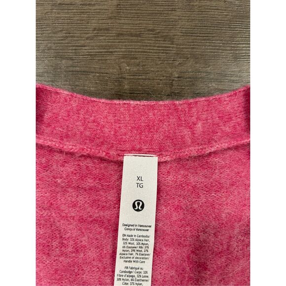 Lululemon Women's Alpaca Wool-Blend Cardigan Sweater Sz XL - Picture 3 of 6
